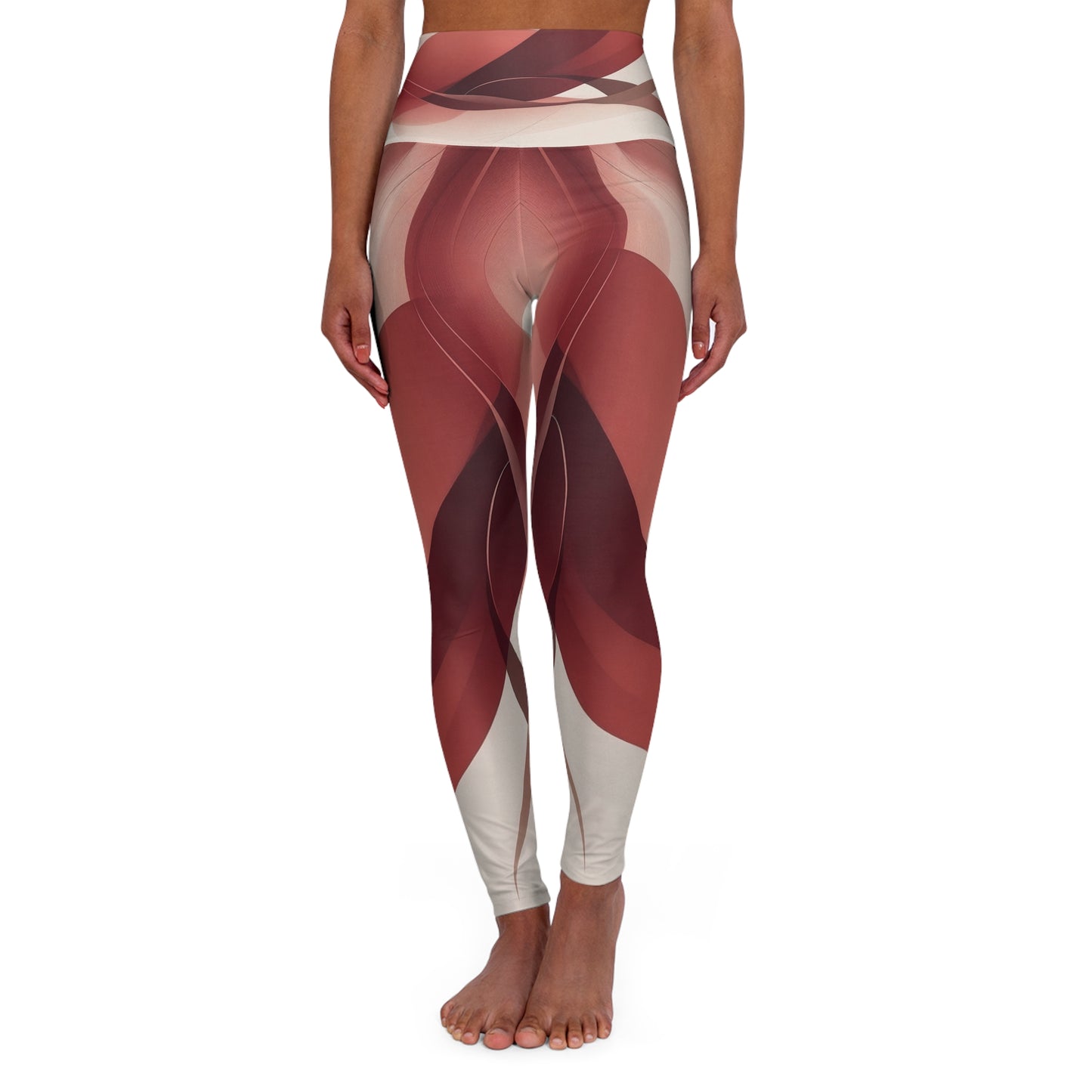Artistic High Waisted Yoga Leggings | Stylish & Comfortable Workout Wear