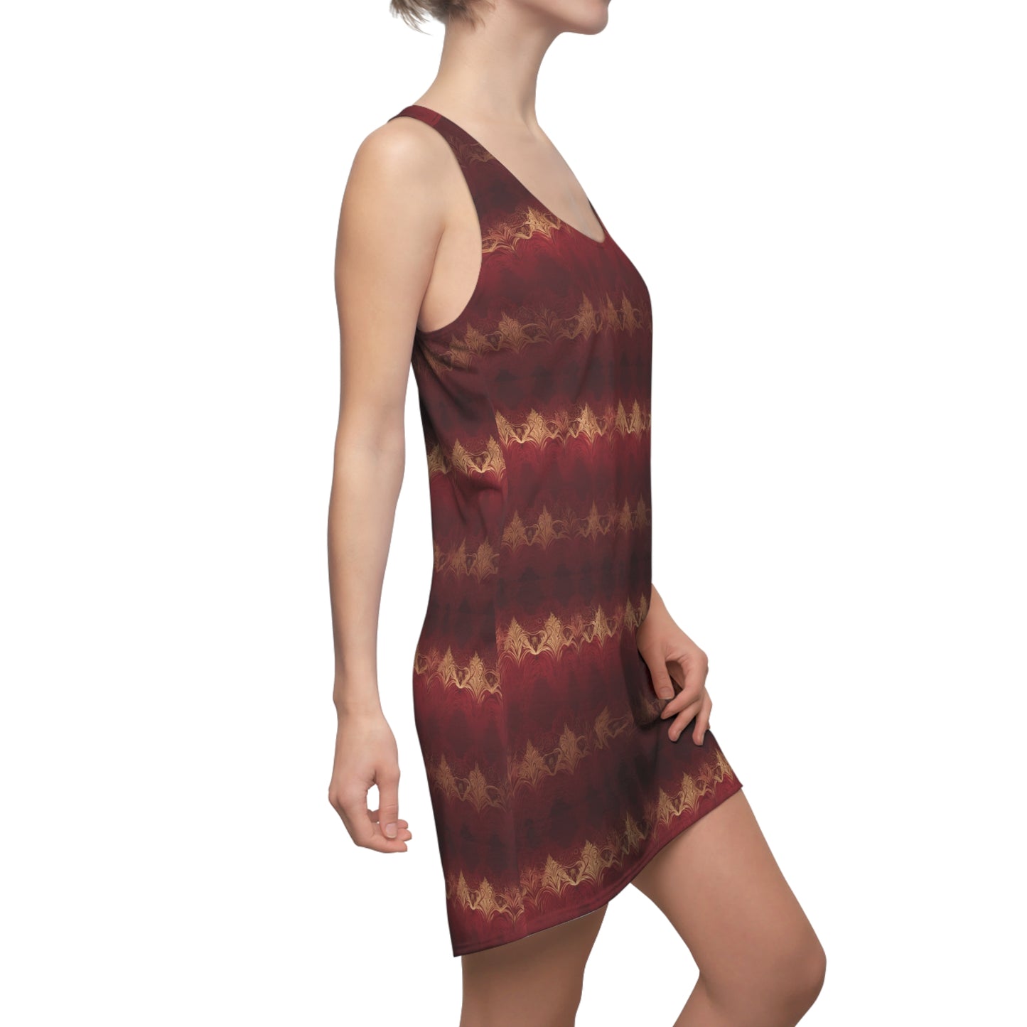 Red Ripple Luxe Racerback Dress