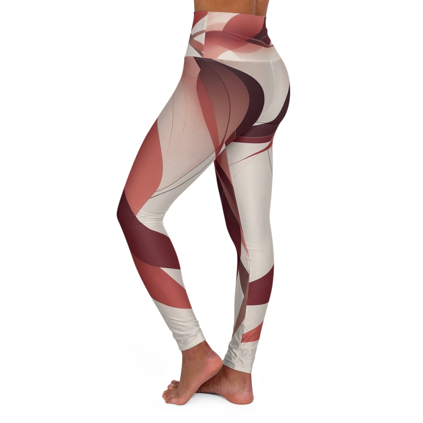 Artistic High Waisted Yoga Leggings | Stylish & Comfortable Workout Wear