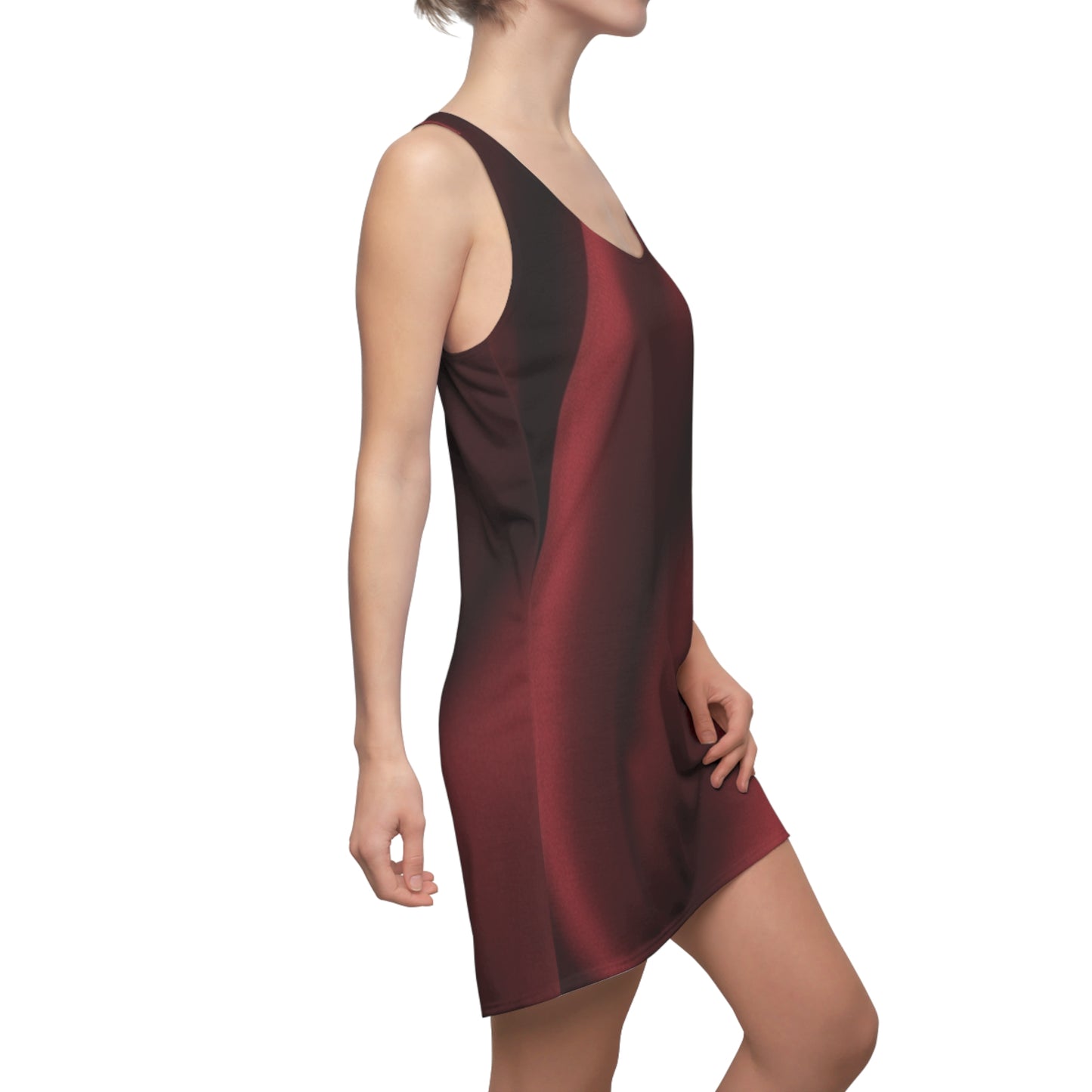 Red Gradient Glow Racerback Dress