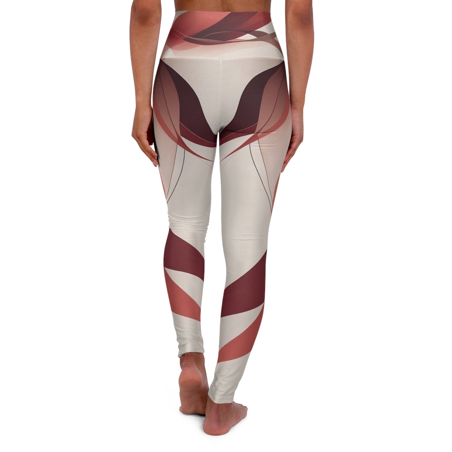 Artistic High Waisted Yoga Leggings | Stylish & Comfortable Workout Wear