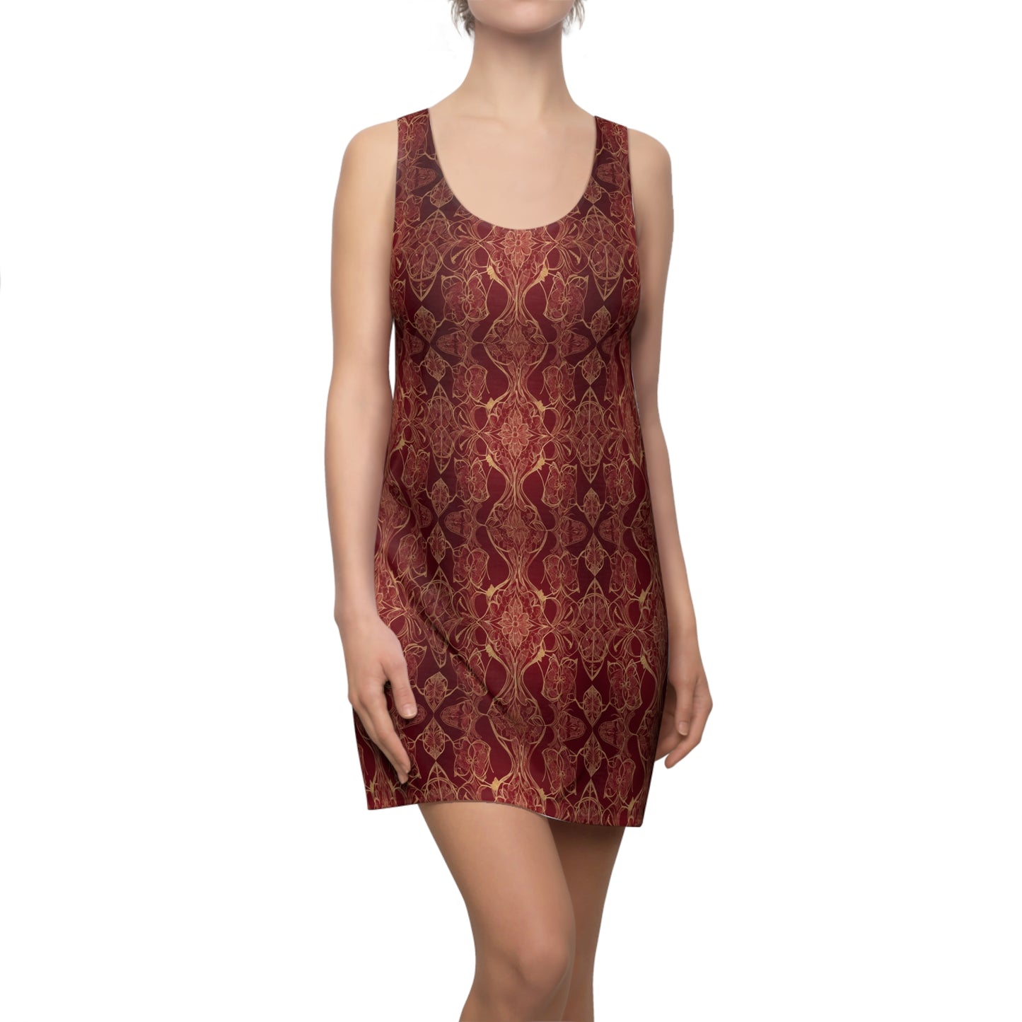 Red Ornate Elegance Racerback Dress