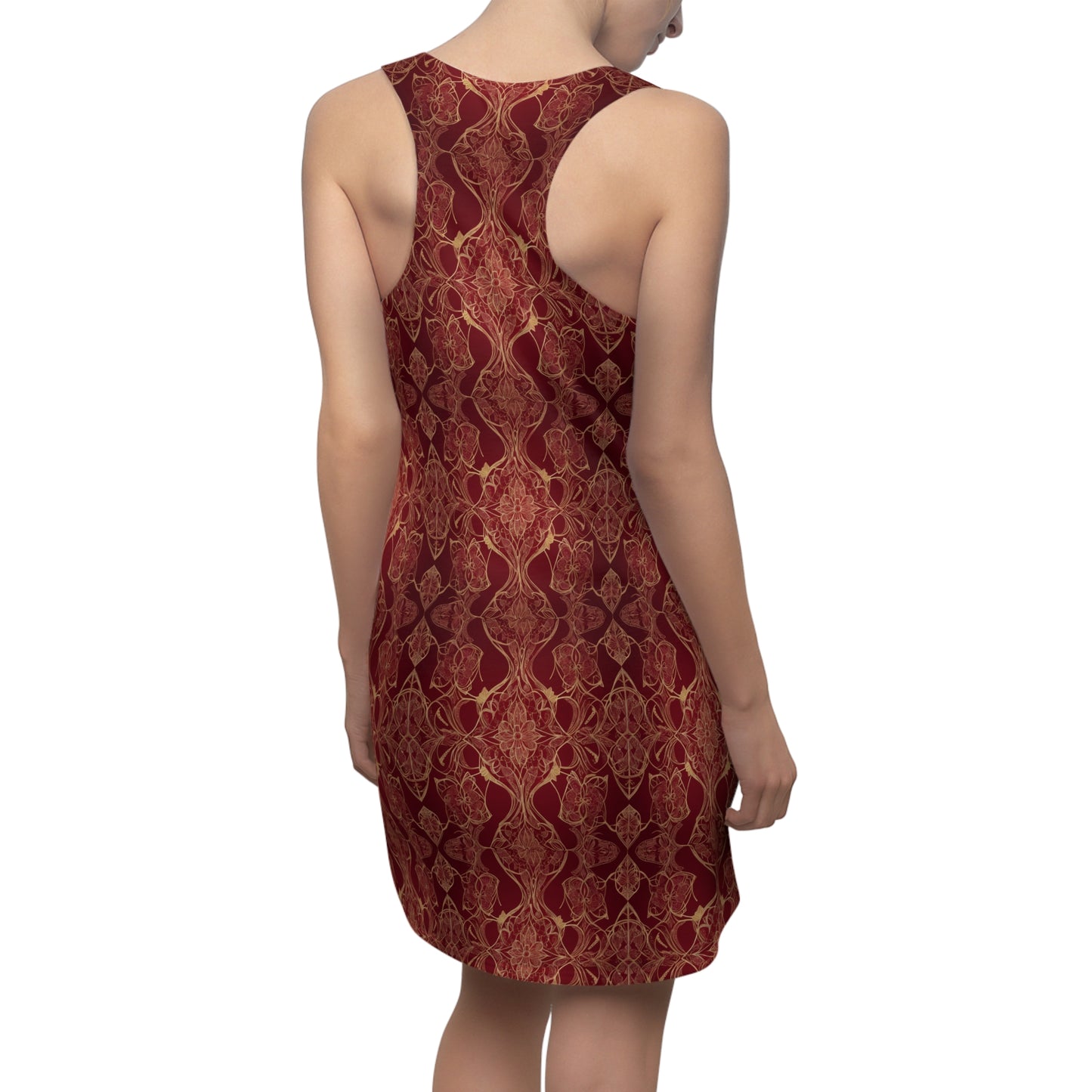 Red Ornate Elegance Racerback Dress