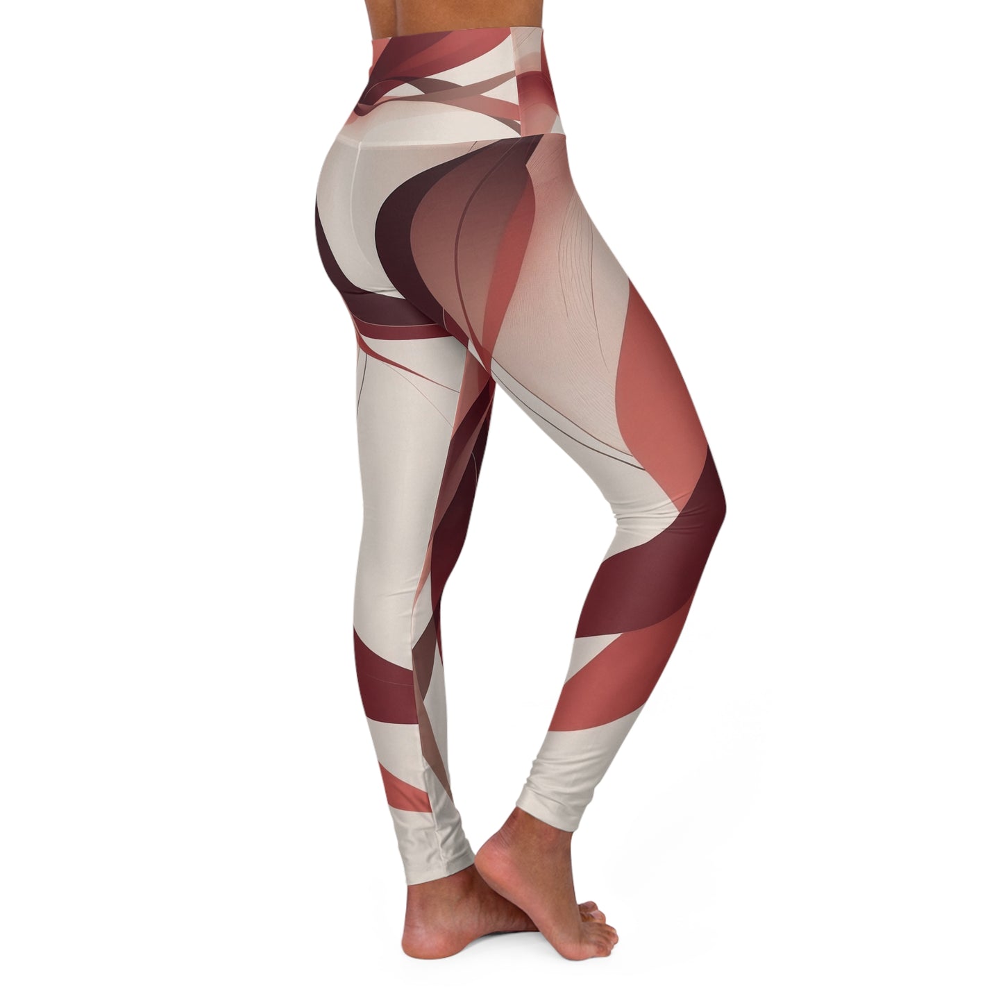 Artistic High Waisted Yoga Leggings | Stylish & Comfortable Workout Wear