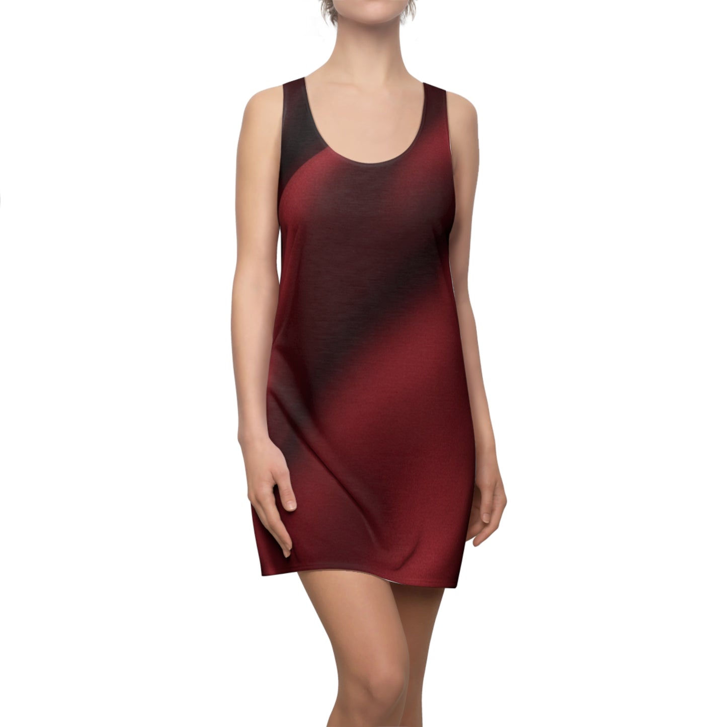 Red Gradient Glow Racerback Dress