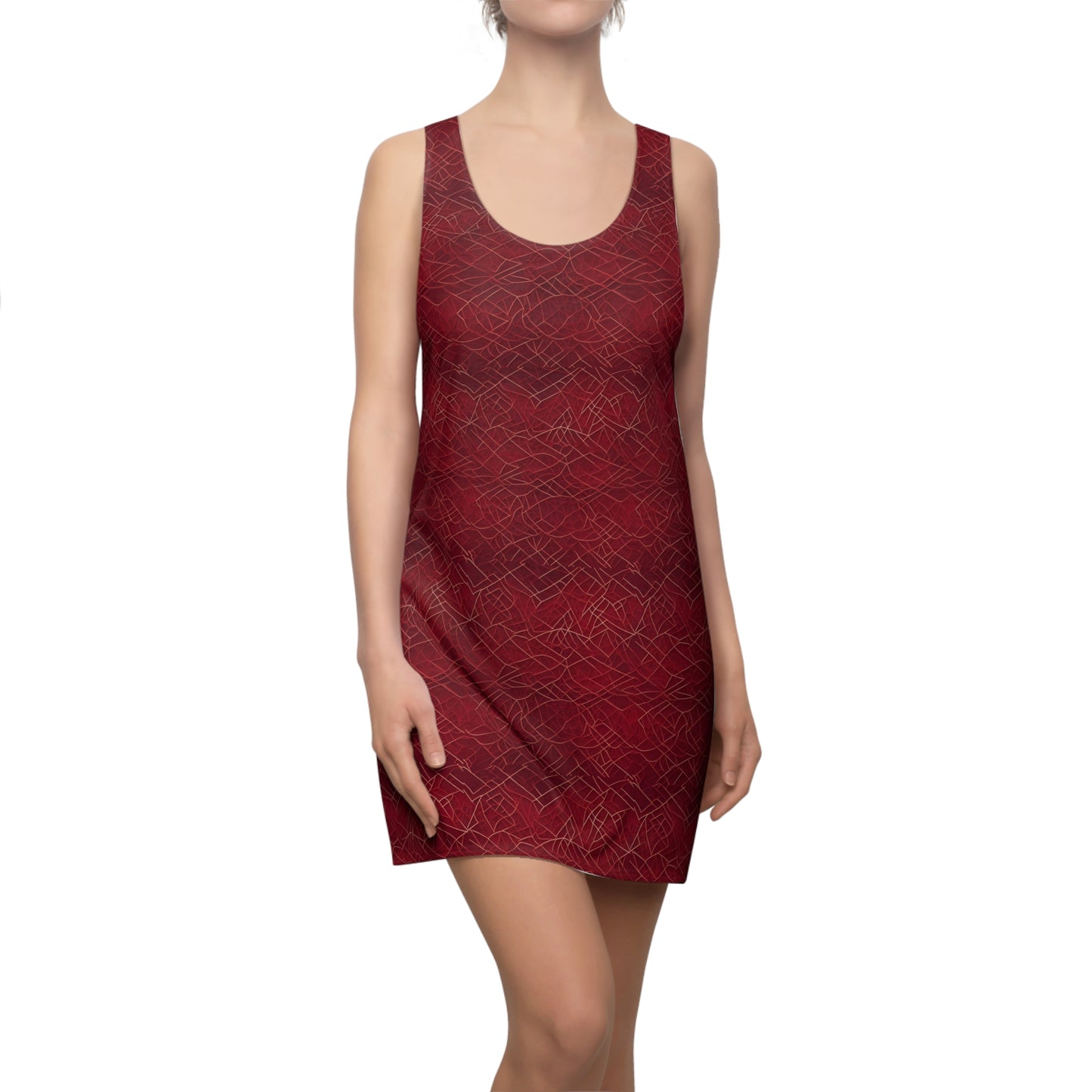 Red Etched Racerback Dress