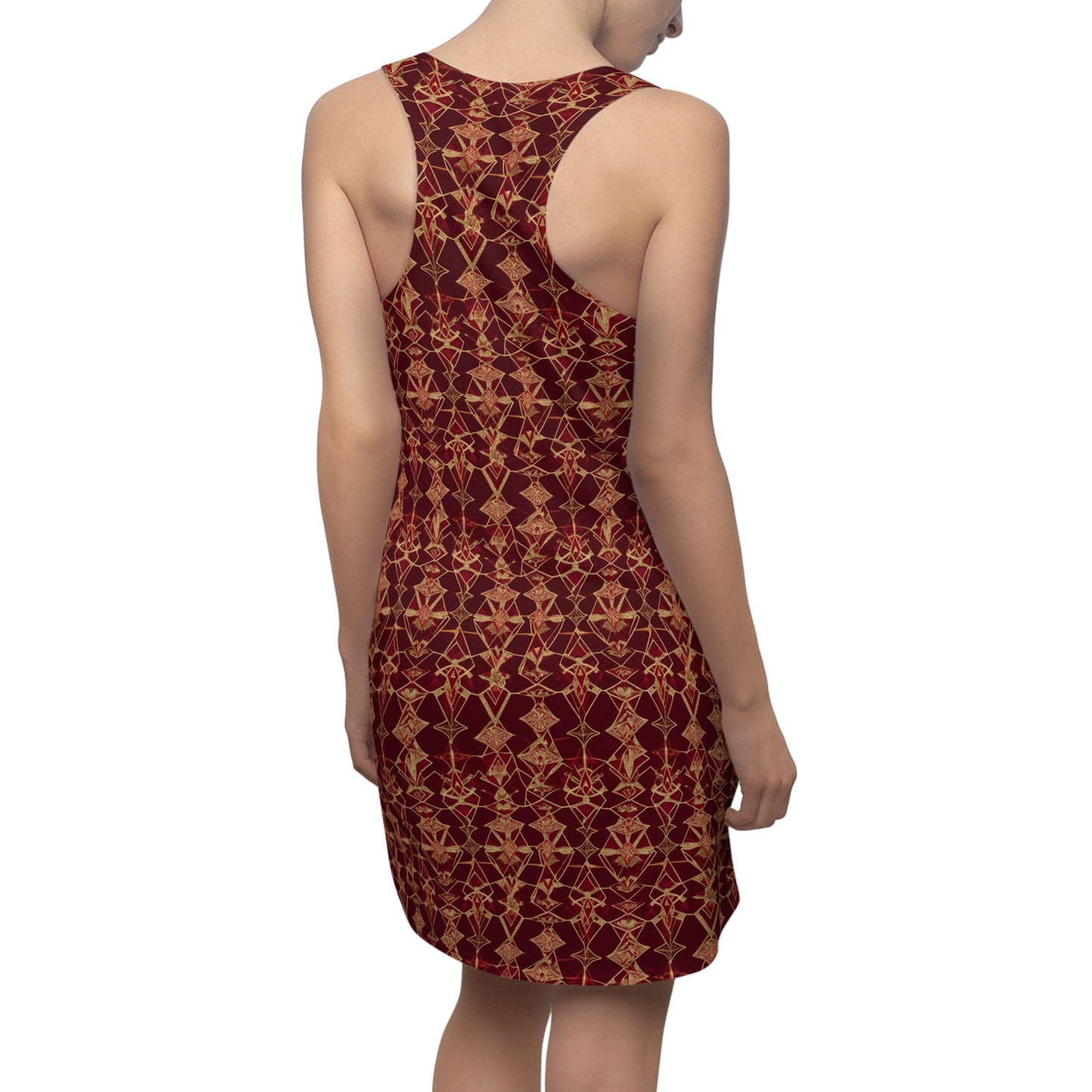 Red Ember Mosaic Racerback Dress