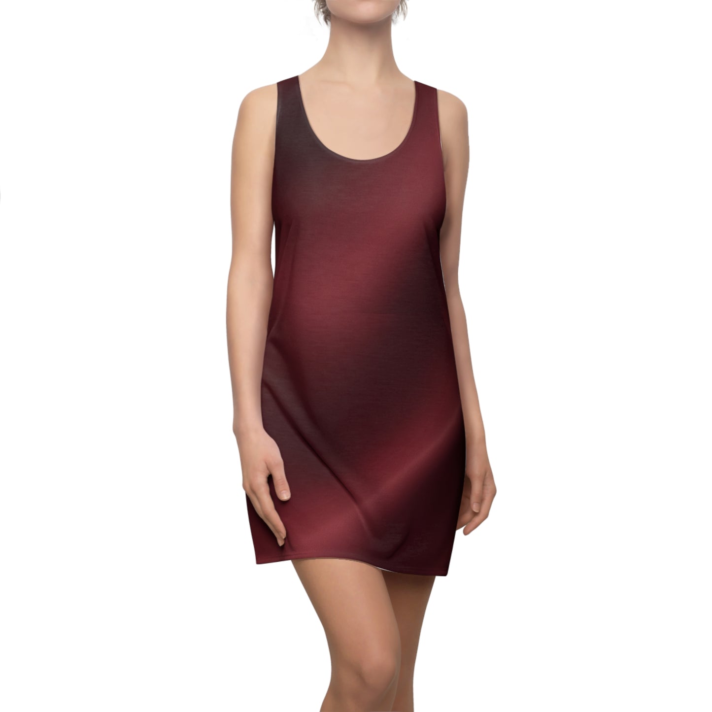 Crimson Glow Racerback Dress