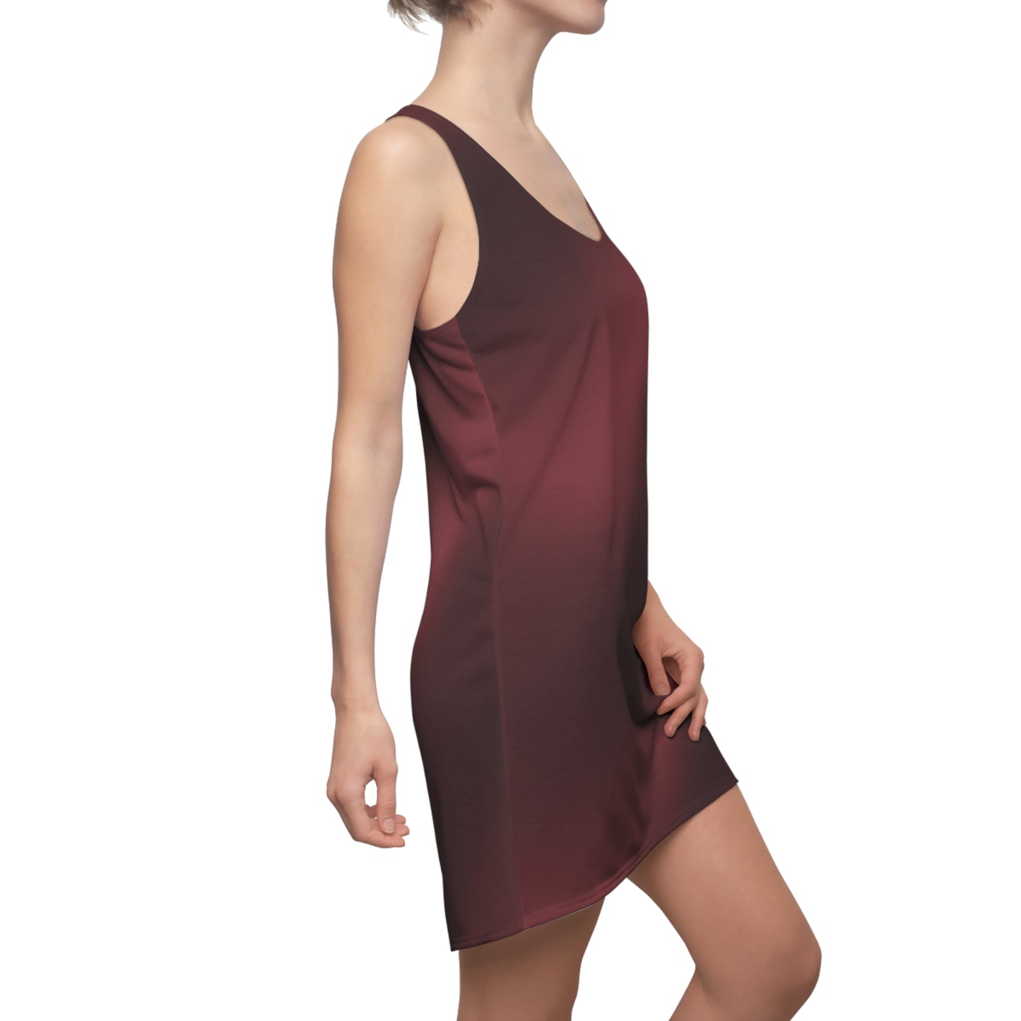 Crimson Glow Racerback Dress