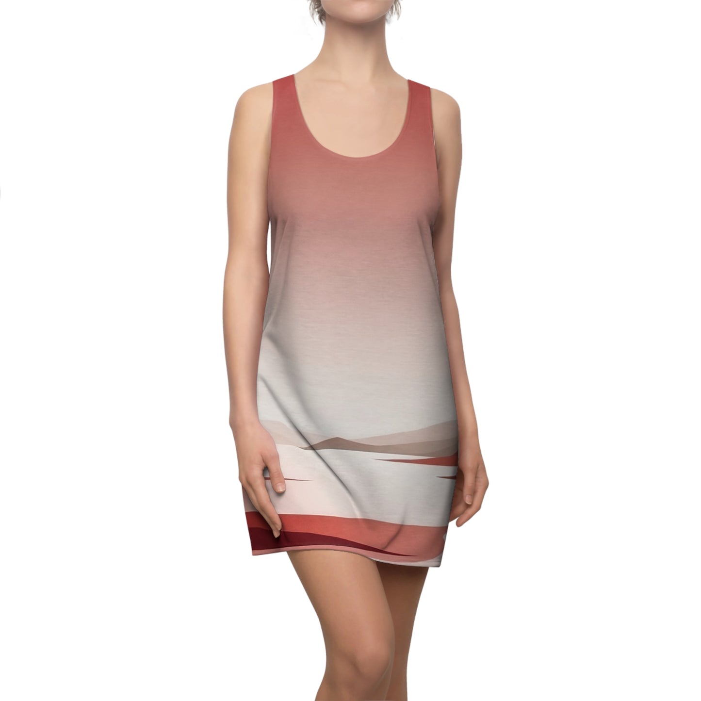 Sunset Vibe Women's Racerback Dress - Perfect for Summer Days & Casual Outings