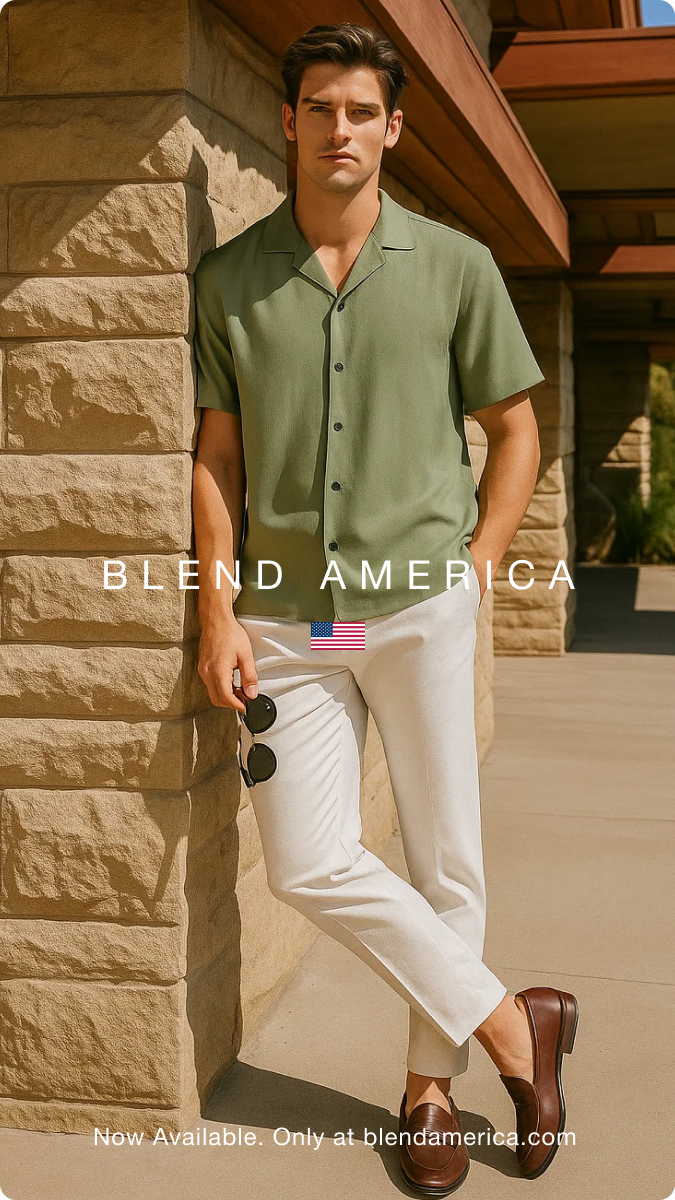 Men's Sage Green Hawaiian Camp Shirt – Breezy Summer Vibes for Beach Days, Vacations & Luaus