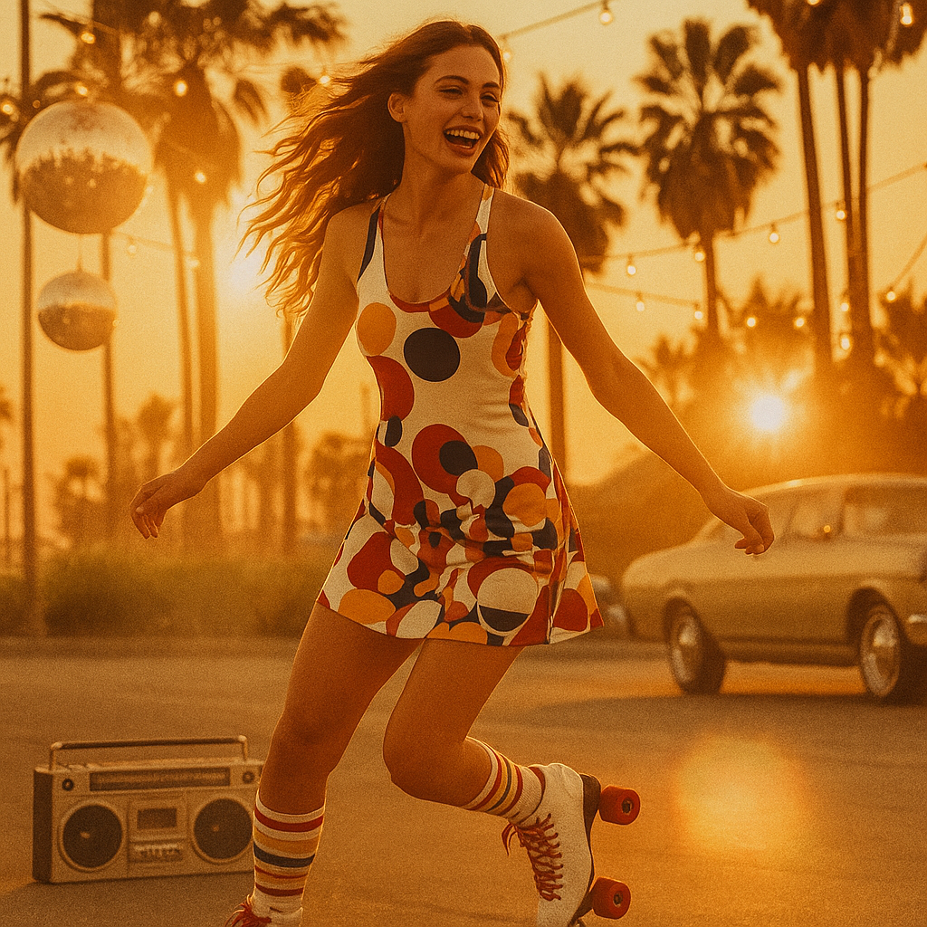Vibrant Circle Pattern Racerback Dress, Summer Casual Dress, Beachwear, Festival Outfit, Boho Dress, Unique Stylish Dress