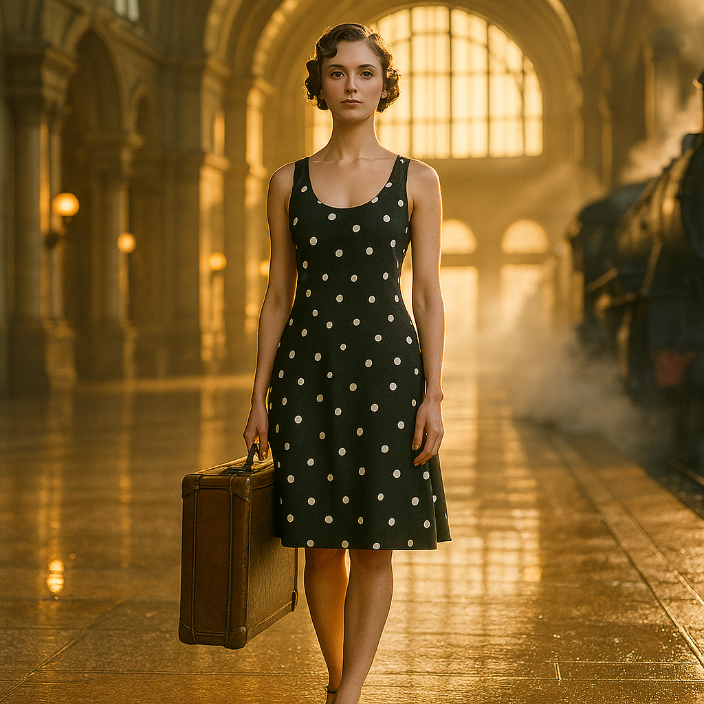 Chic Polka Dot Racerback Dress for Women - Perfect for Summer Outings and Casual Gatherings
