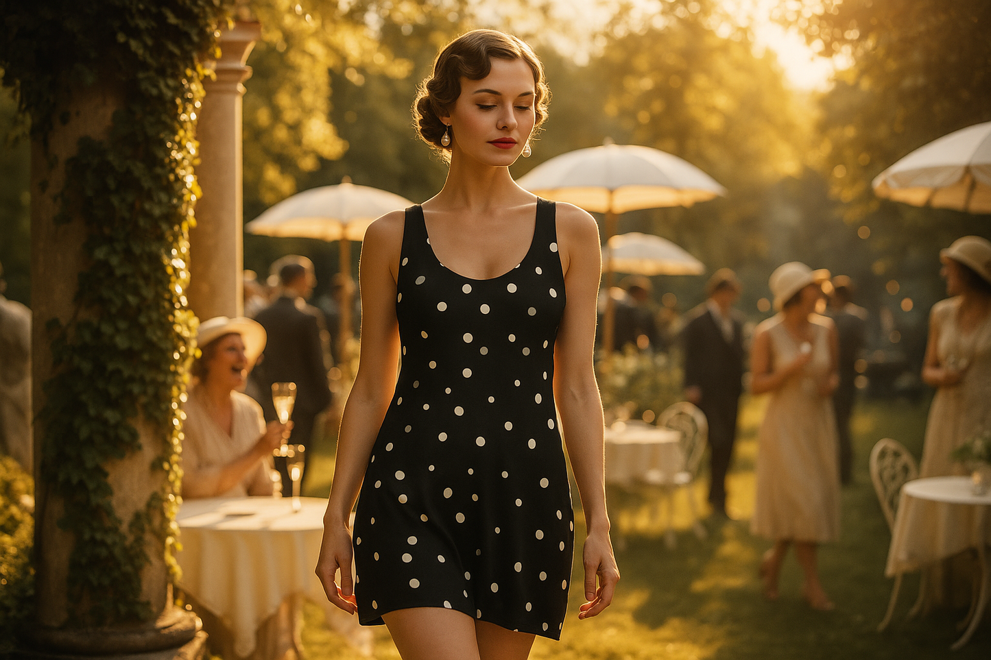 Chic Polka Dot Racerback Dress for Women - Perfect for Summer Outings and Casual Gatherings