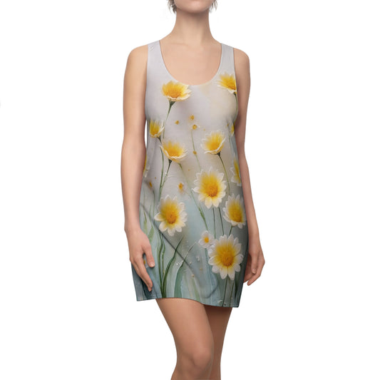 Floral Summer Racerback Dress for Women - Sunshine & Nature Inspired