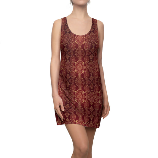 Red Ornate Elegance Racerback Dress