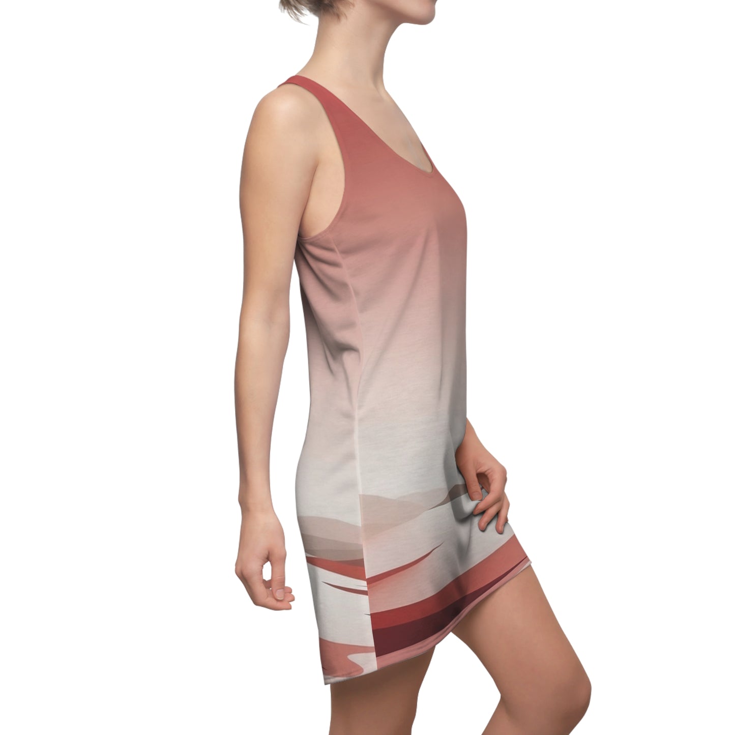 Sunset Vibe Women's Racerback Dress - Perfect for Summer Days & Casual Outings