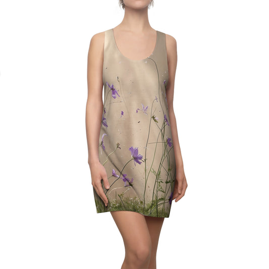 Floral Racerback Dress for Women - Spring/Summer Outdoor Wear