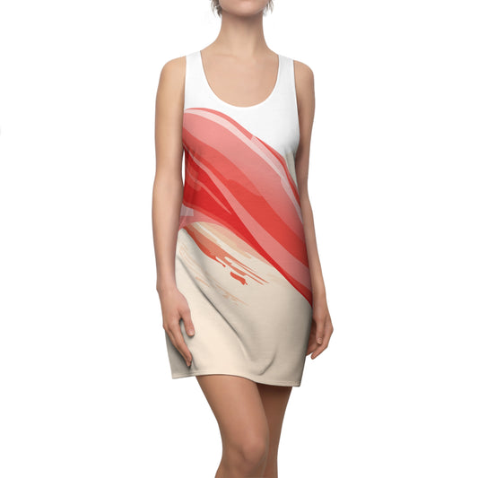 Abstract Floral Women's Racerback Dress - Perfect for Summer Days