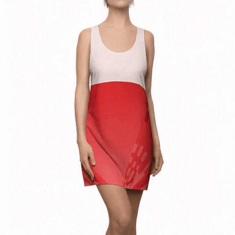 Vibrant Women's Cut & Sew Racerback Dress - Perfect for Summer Adventures