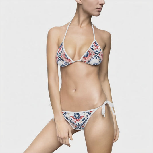 Tribal Print Women's Bikini Swimsuit - Stylish Swimwear for Beach and Pool